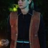 Riverdale S04 Lili Reinhart Brown Leather Vest