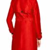 Riverdale Tiera Skovbye Double Breasted Red Trench Coat