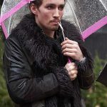 The Umbrella Academy Klaus Black Shearling Fur Coat