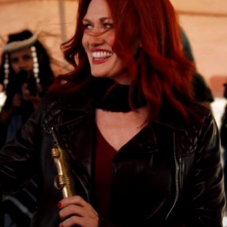 Mireille Enos Good Omens Black Leather Jacket - JacketsJunction