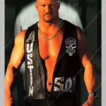 WWE Stone Cold Steve Austin 3:16 Skull Leather Vest