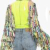 harley quinn birds of prey caution tape jacket