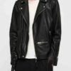 Barry Allen The Flash ElseWorlds Black Motorcycle Leather Jacket