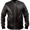 Castle Seamus Dever Brown Cafe Racer Leather Jacket