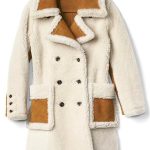 Double Breasted Shearling Coat For Womens