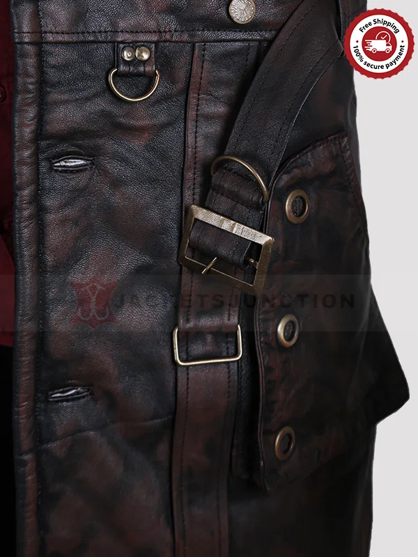 Elder Maxson Brown Leather Battlecoat