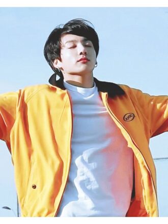 Jungkook Euphoria Apoc Yellow Jacket | Apoc Bomber Jacket