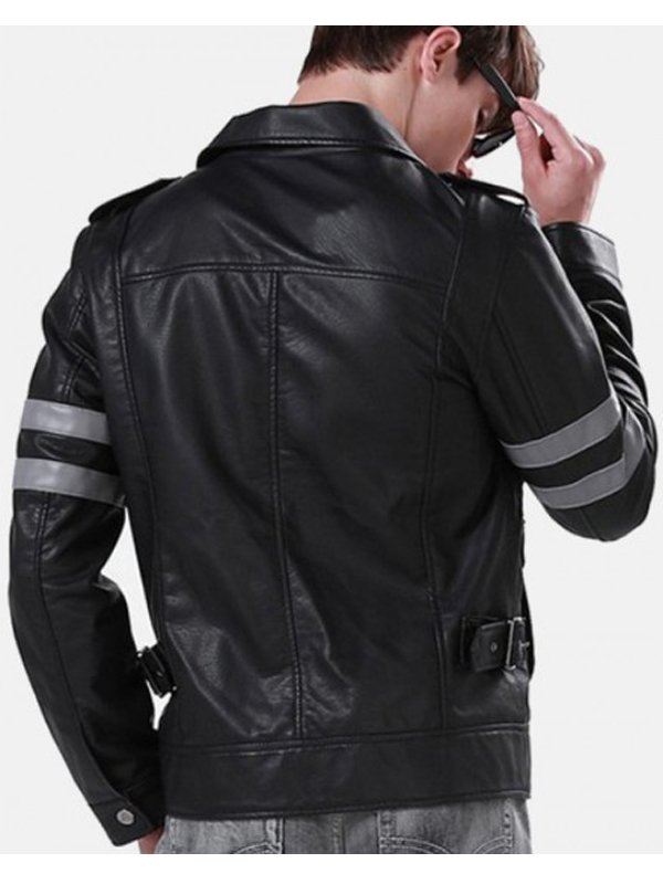 Leon Kennedy Resident Evil 6 Biker Leather Jacket