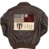 Mens Flying Tigers Fighter Group Brown Bomber Jacket