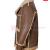 Mens Leather Shearling Coat