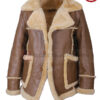 Mens Sheepskin Leather Shearling Coat