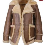 Mens Shearling Sheepskin Leather Coat