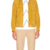 Mens Yellow Suede Leather Jacket