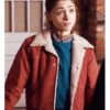 Nancy Wheeler Stranger Things Red Fur Jacket