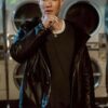 Power Joseph Sikora Shearling Black Jacket With Hood