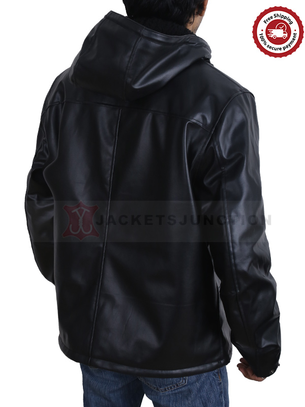 Power Tommy Egan Hooded Black Jacket