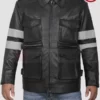 Resident Evil 6 Black Leather Jacket