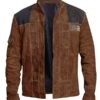 Solo A Star Wars Story Han Solo Leather Brown Jacket