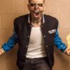 Suicide Squad Jay Hernandez Blue Letterman Bomber Jacket