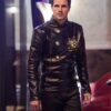 The Flash Deathstorm Black Leather Jacket