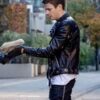 The Flash Grant Gustin Black Biker Jacket