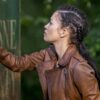 The Walking Dead S09 Christian Serratos Brown Leather Jacket