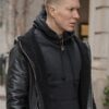 Tv Series Power Joseph Sikora Shearling Black Leather Jacket With Hood