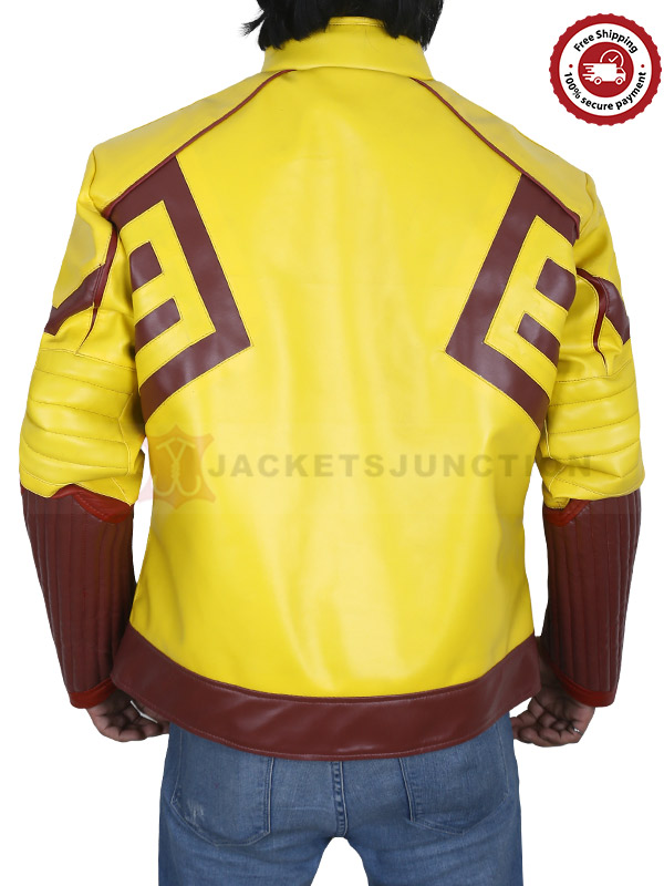 The Flash Tv Series Keiynan Lonsdale Kid Flash Yellow Leather Jacket