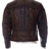 Venom Tom Hardy Brown Cafe Racer Leather Jacket