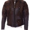 Venom Tom Hardy Distressed Brown Leather Motorcycle Jacket