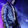 WWE Superstar AJ Style Hooded Leather Jacket