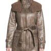 Women's Duster Shearling Leather Coat