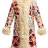 Women's Shearling Hannah Floral Embroidered Coat