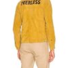 Yellow Suede Leather Jacket for Men’s