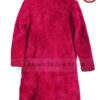 Taylor Swift Pink Shearling Fur Coat