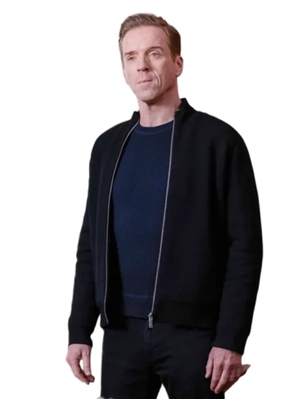 Bobby Axelrod Billions S05 Black Bomber Jacket