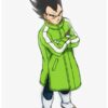 Broly Vegeta & Goku SAB Leather Green Coat