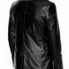 Men's Slim Fit Black Leather Blazer