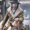 Anson Mount Hell on Wheels Shearling Brown Distressed Leather Coat