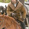 Anson Mount Hell on Wheels Shearling Brown Leather Coat