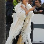 Ashley Park Emily In Paris White Fur Coat