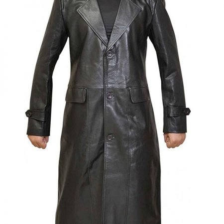 Clark Kent Superman Smallville Black Leather Coat - JacketsJunction