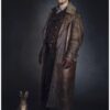 His Dark Materials Lin-Manuel Miranda Long Leather Fur Coat