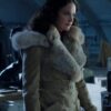 His Dark Materials Ruth Wilson Cotton Shearling Coat