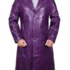 Joker Suicide Squad Jared Leto Purple Trench Coat