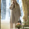 Lily Rabe The Undoing Beige Coat