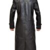 Tom Welling Smallville Superman Clark Kent Black Leather Trench Coat