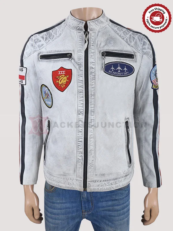 Top Gun Maverick White Jacket