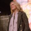 Tv Series You S02 Elizabeth Lail Grey Long Trench Coat