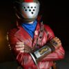 Video game Fortnite Rust Lord Red Leather Biker Jacket